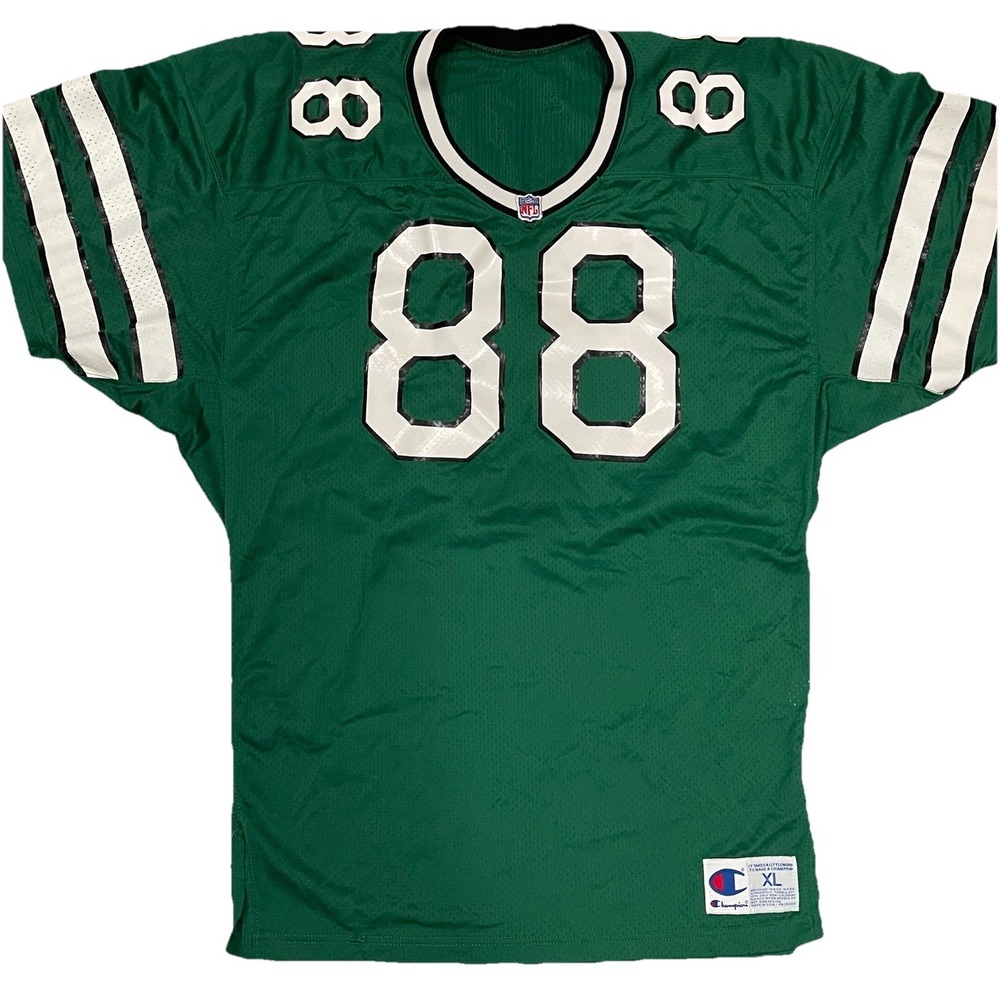 Vintage Champion Al Toon New York Jets Jersey #88 Size XL NFL Football Green